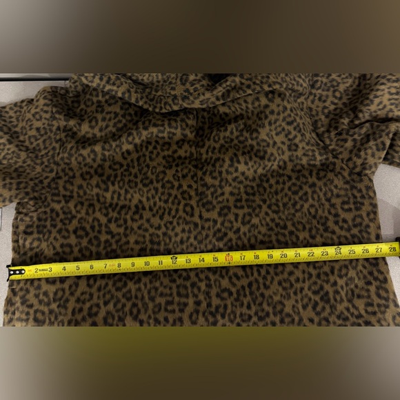 NWT Leopard print longline boho wool blend coat size 2X - Picture 16 of 16